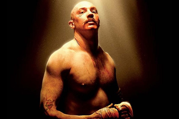 Image of: Tom Hardy in his role as Charles Bronson, big and bulky.